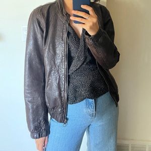 Madewell leather jacket